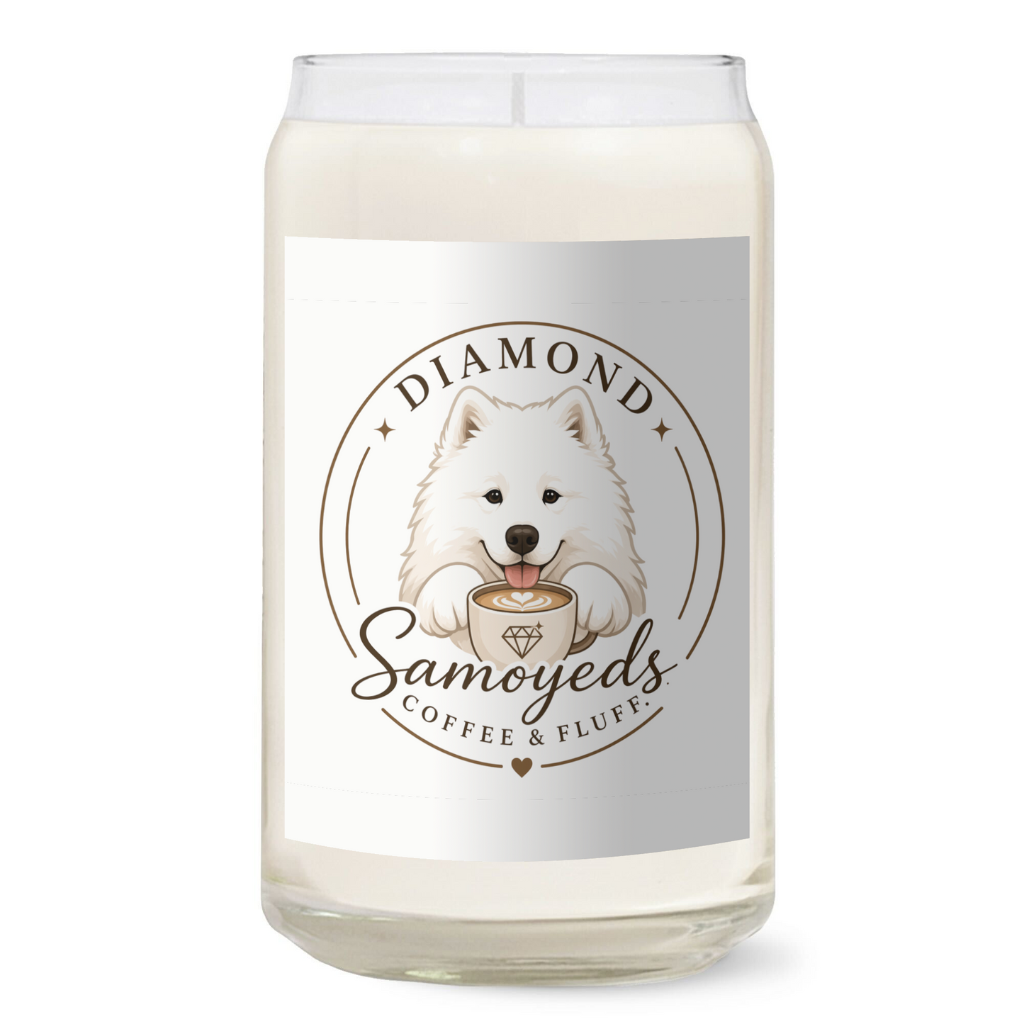 13.75oz Clear Jar Candle | 3"x3.75" White Label